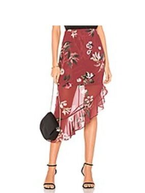 KEEPSAKE the Label 
Last Dance Ruffle Skirt keepsake
Marsala Garden Floral
XS